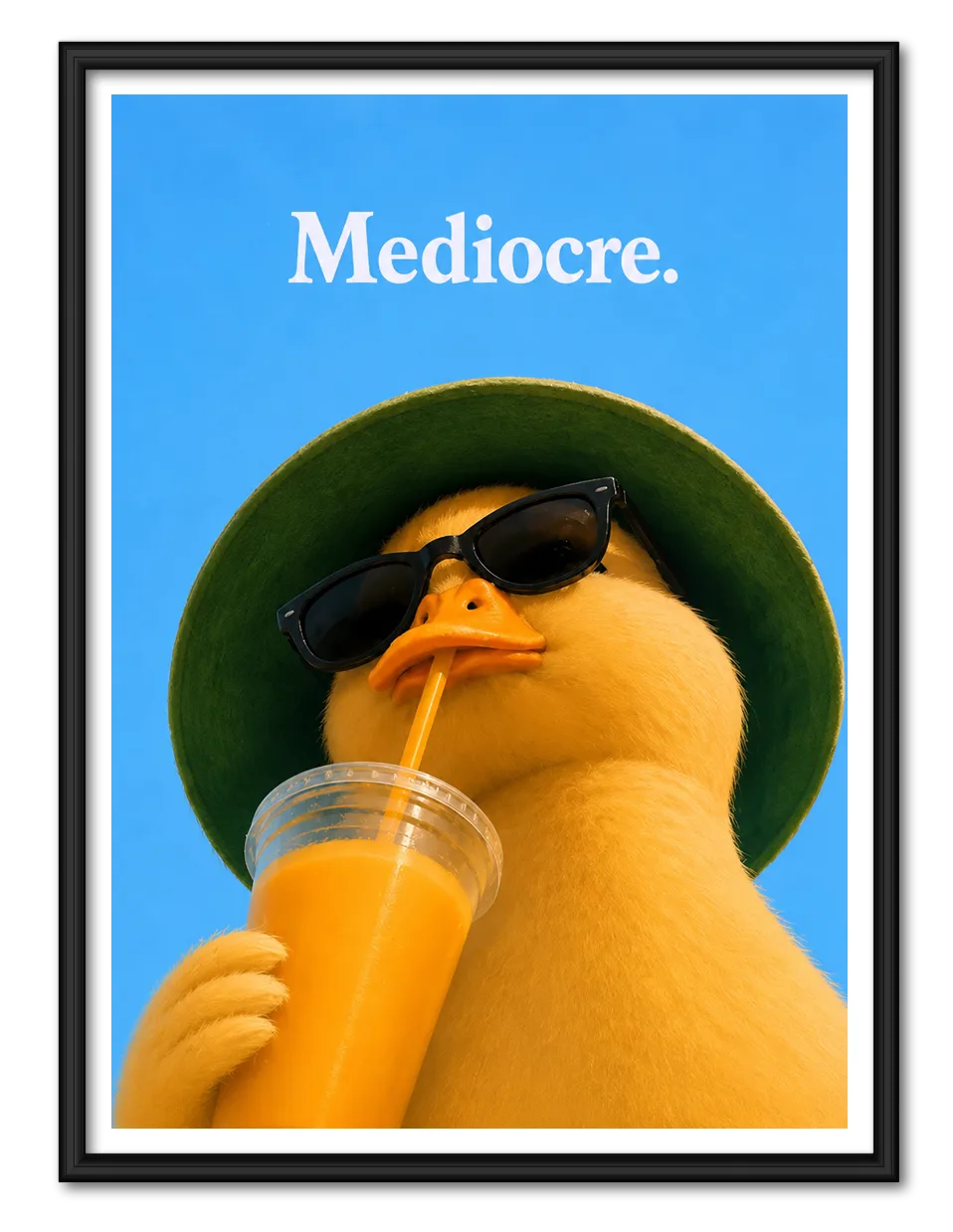 Mediocre Cool Duck Wall Art 1