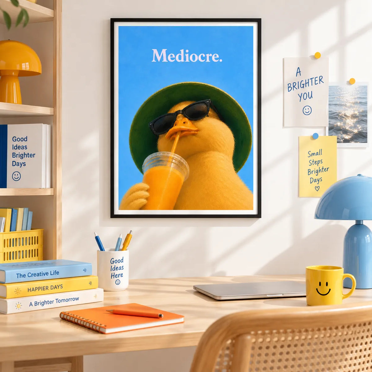 Mediocre Cool Duck Wall Art 2
