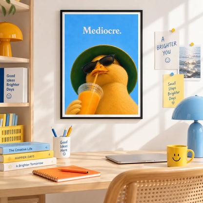 Mediocre Cool Duck Wall Art 2