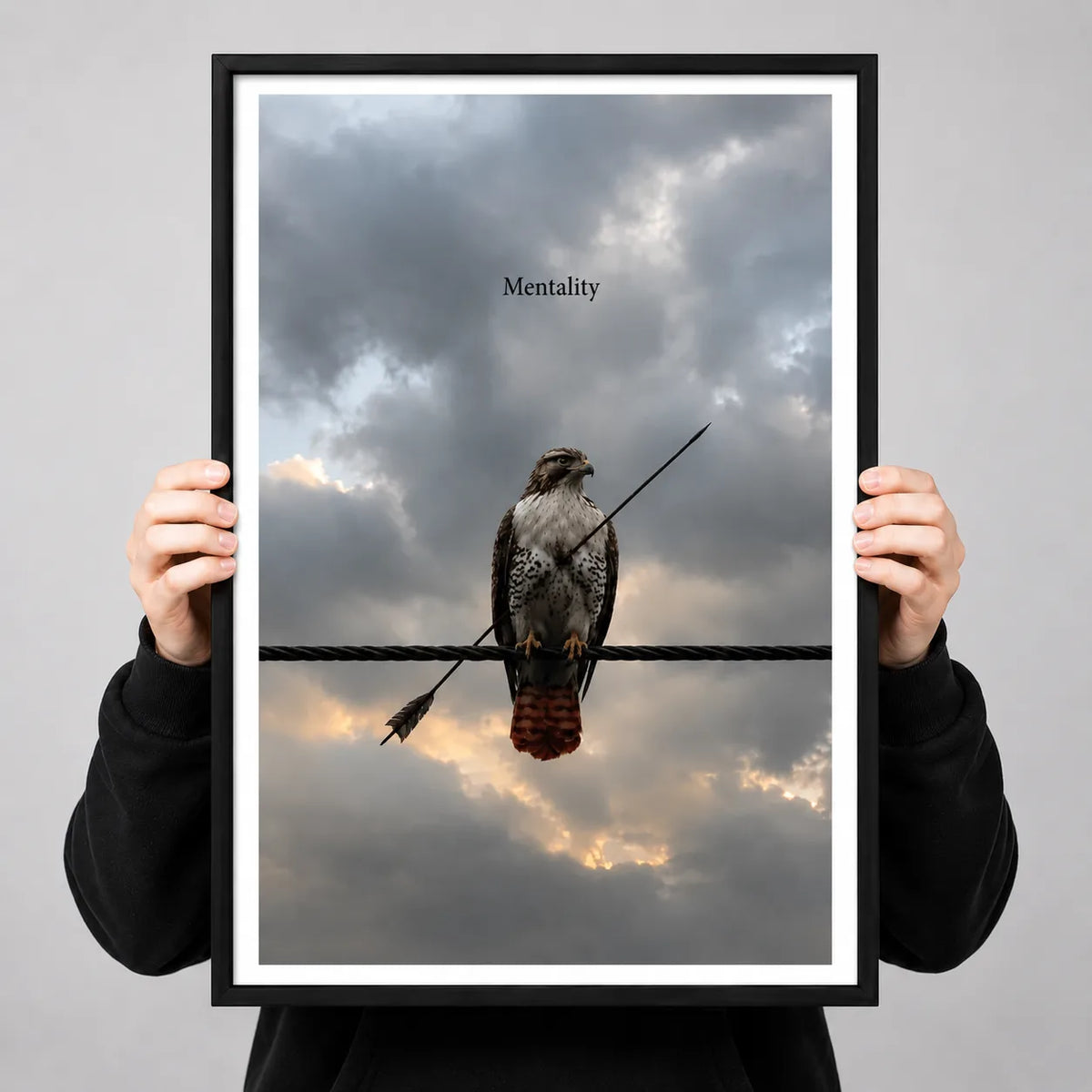 Hawk Mentality Quote Wall Art 3