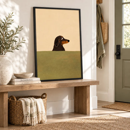 Minimal Dachshund Portrait Wall Art 5