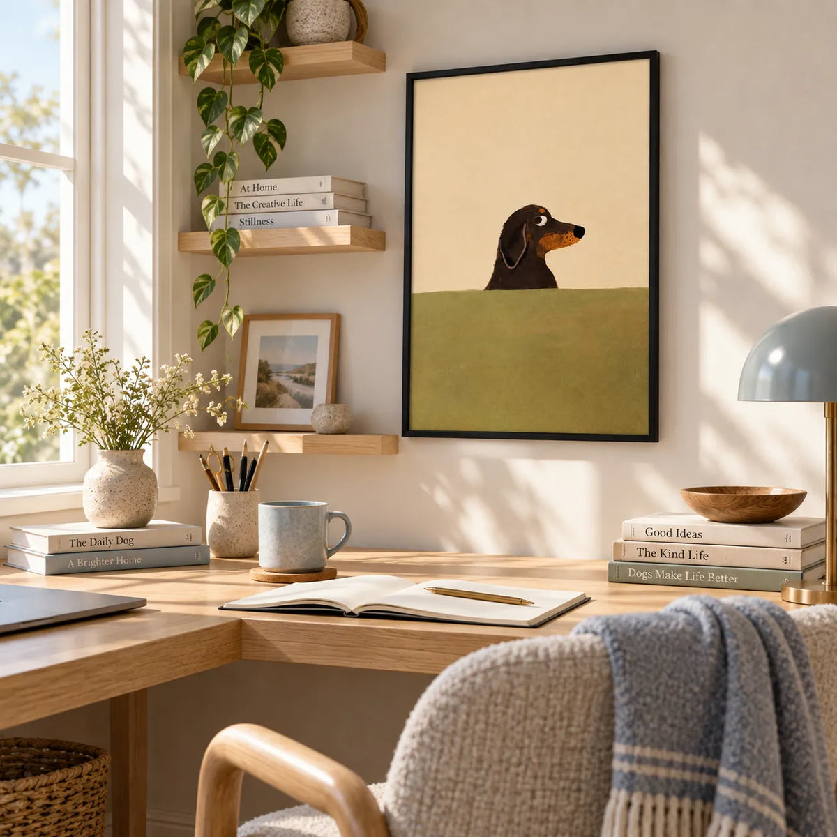 Minimal Dachshund Portrait Wall Art 6