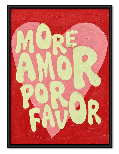 More Amor Por Favor Quote Wall Art 1