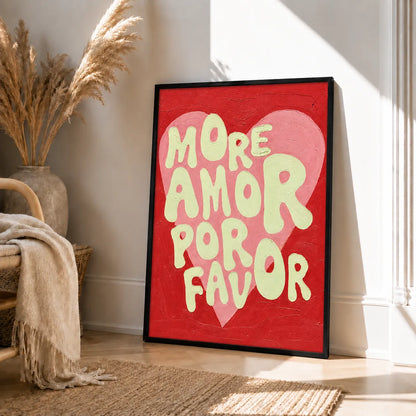 More Amor Por Favor Quote Wall Art 4