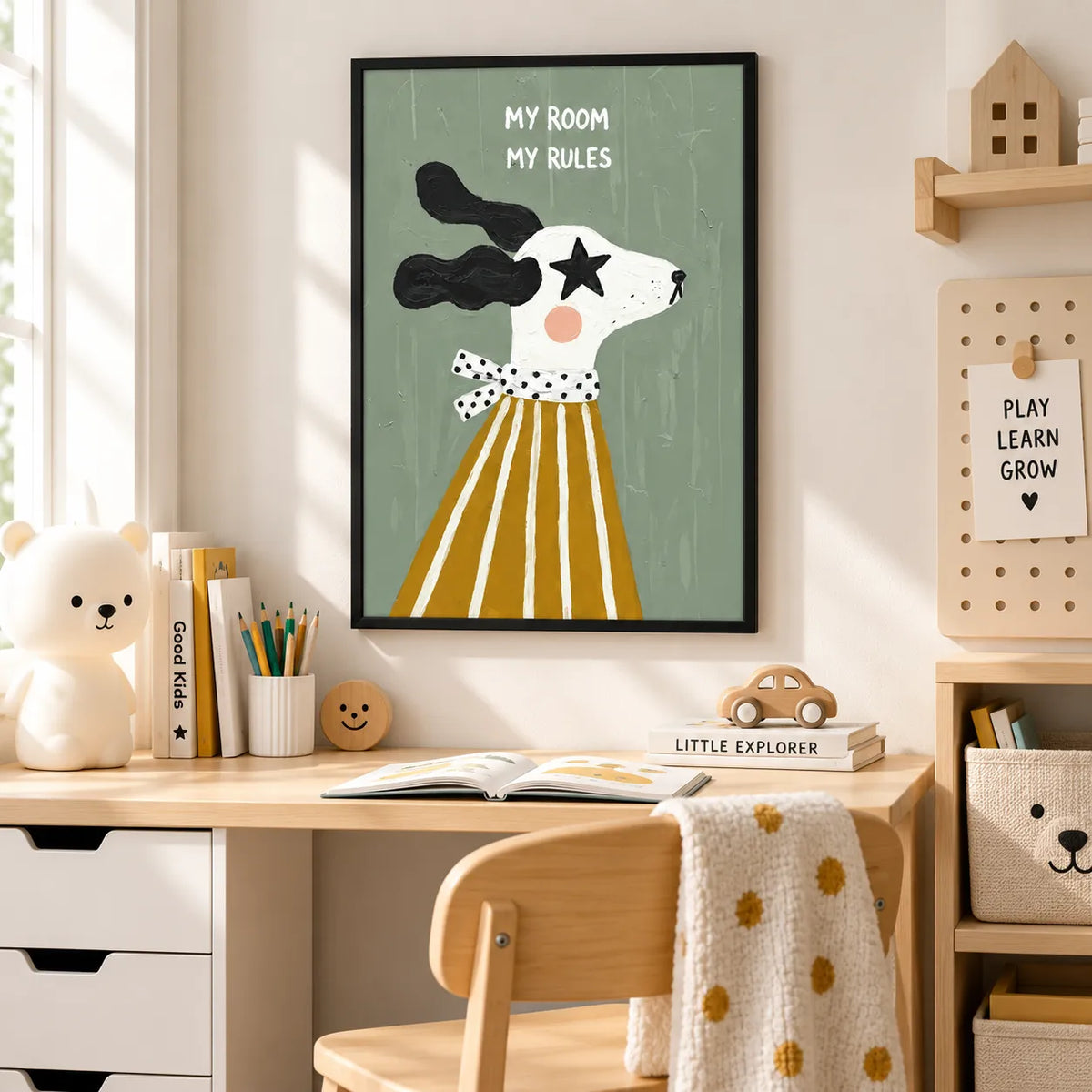 My Room My Rules Dog Wall Art 5