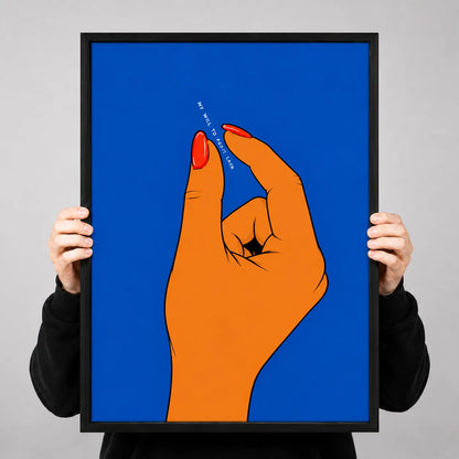 Point Finger Minimal Illustration Wall Art 3