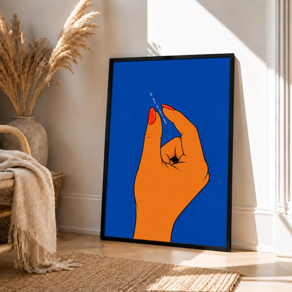 Point Finger Minimal Illustration Wall Art 4