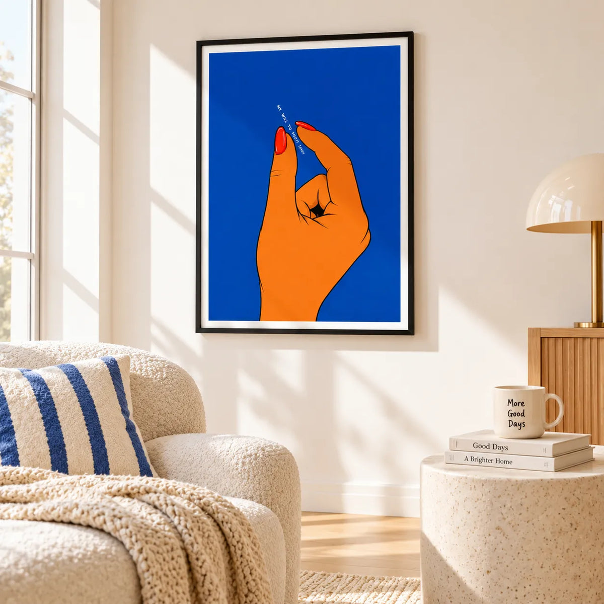 Point Finger Minimal Illustration Wall Art 6