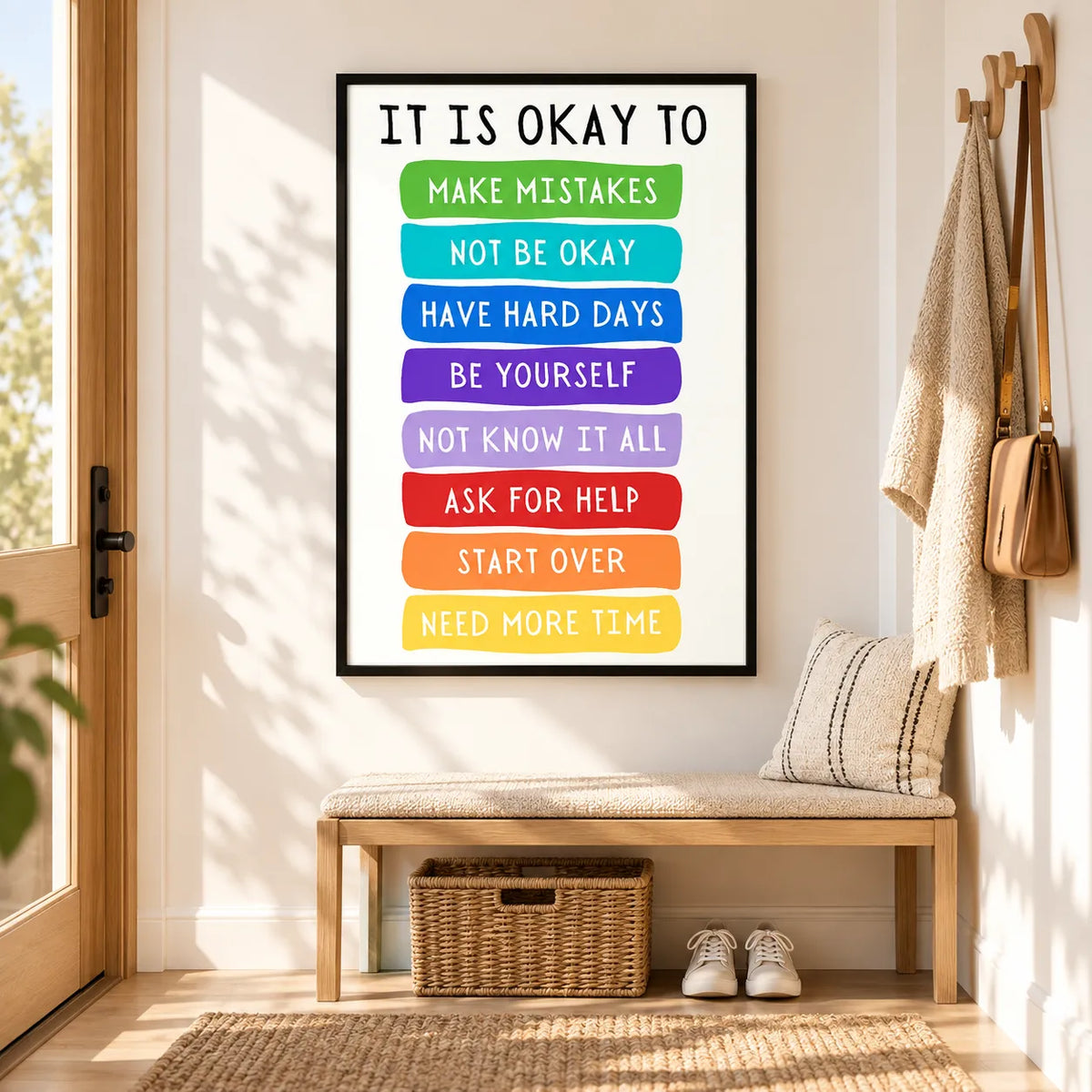 It Is Okay Inspirational Quote Wall Art 2