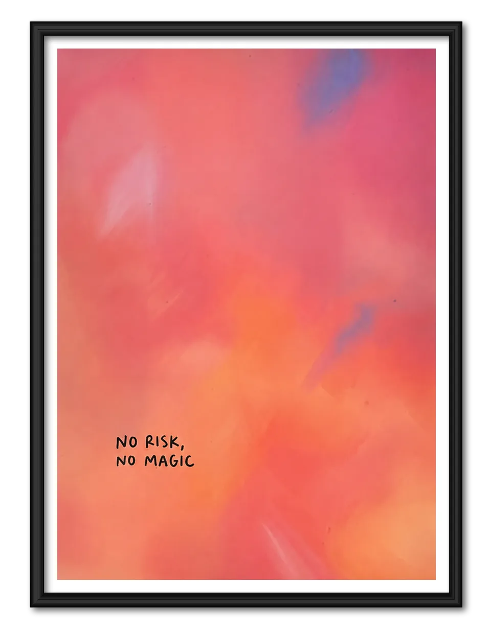 No Risk No Magic Quote Wall Art 1