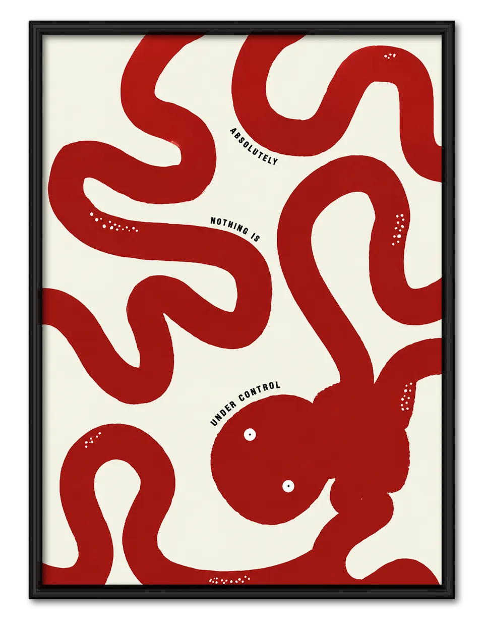 Nothing Is Under Control Abstract Rabbit Wall Art 1