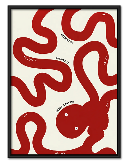 Nothing Is Under Control Abstract Rabbit Wall Art 1