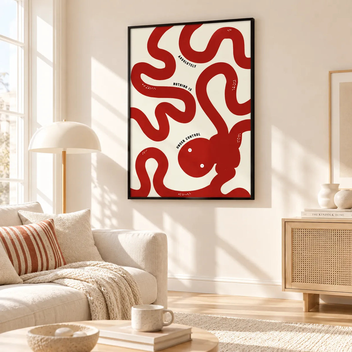 Nothing Is Under Control Abstract Rabbit Wall Art 2