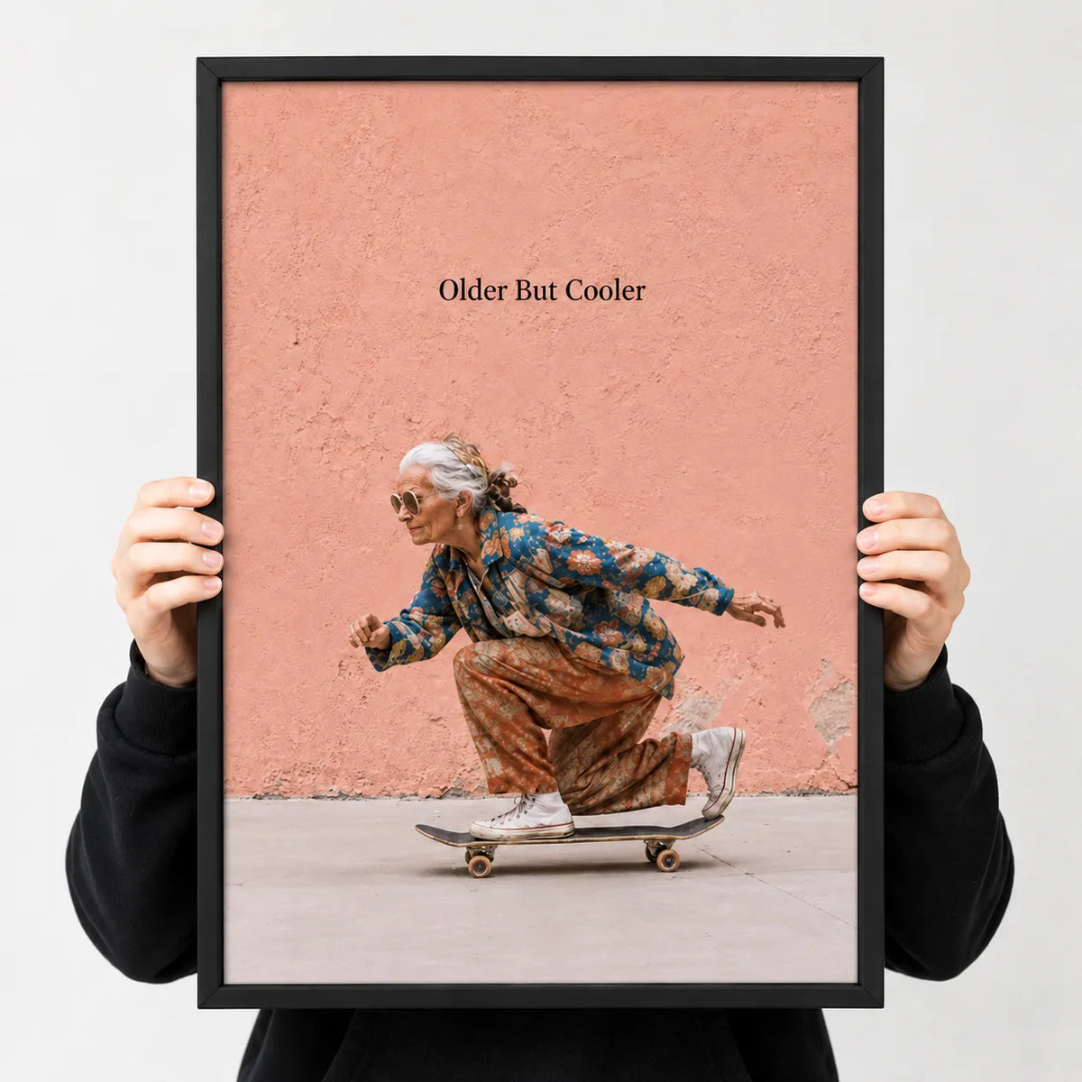 Older But Cooler Skateboard Wall Art 3