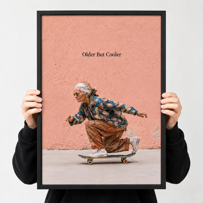 Older But Cooler Skateboard Wall Art 3
