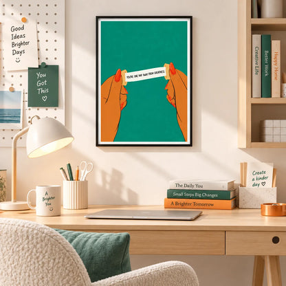 One Nap Away From Greatness Quote Wall Art 2