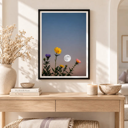 Moonlit Wildflower Sky Wall Art 2