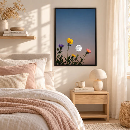 Moonlit Wildflower Sky Wall Art 4