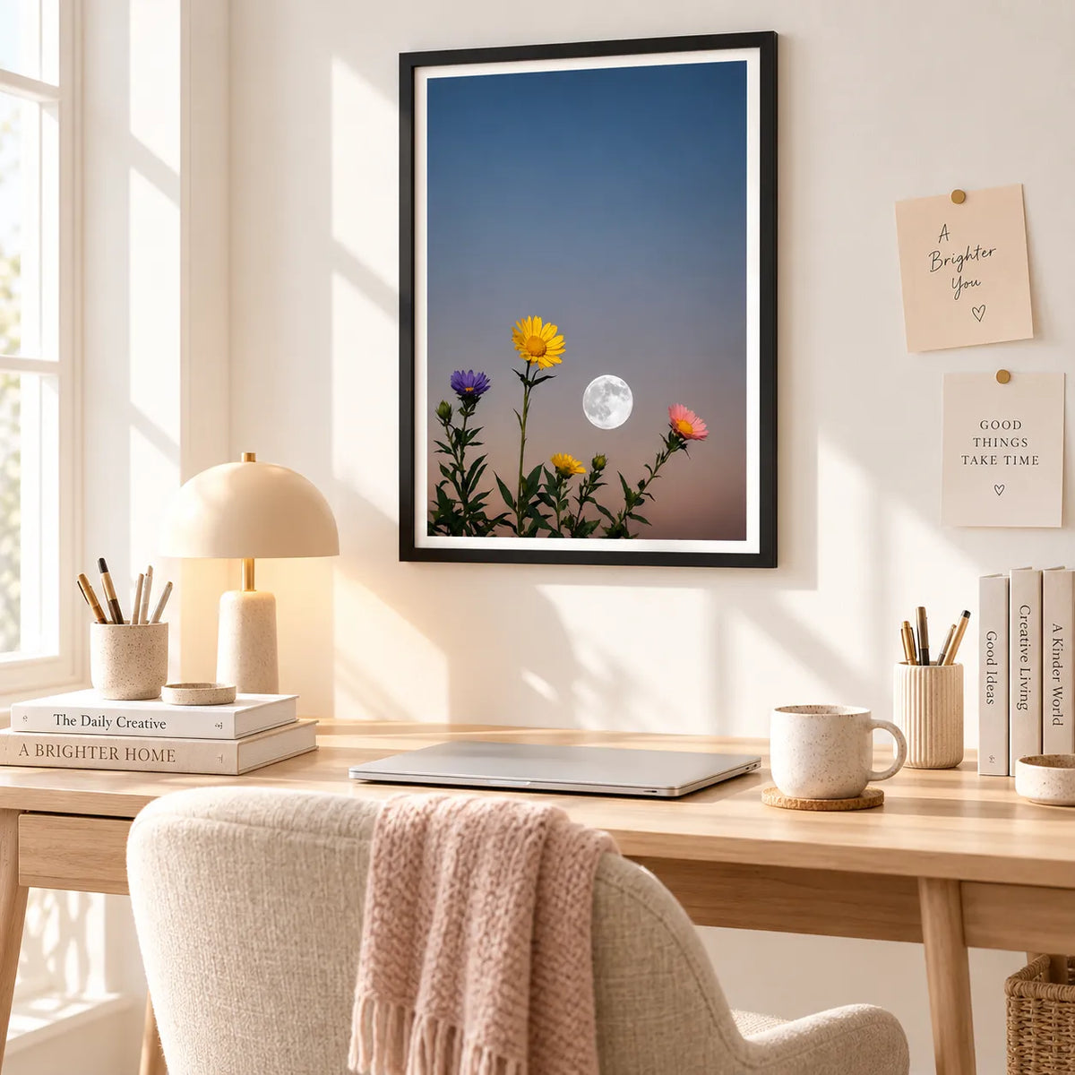 Moonlit Wildflower Sky Wall Art 5