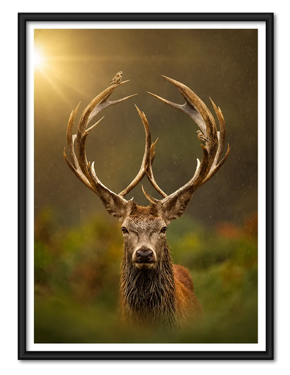 Majestic Deer Antler Nature Wall Art