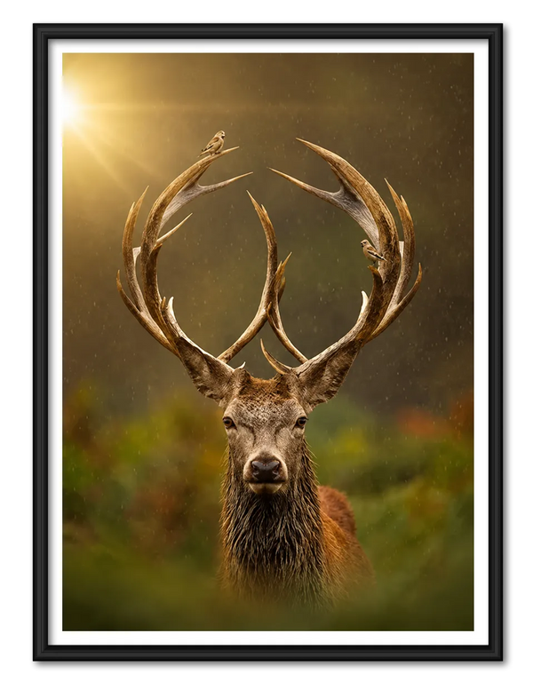 Majestic Deer Antler Nature Wall Art