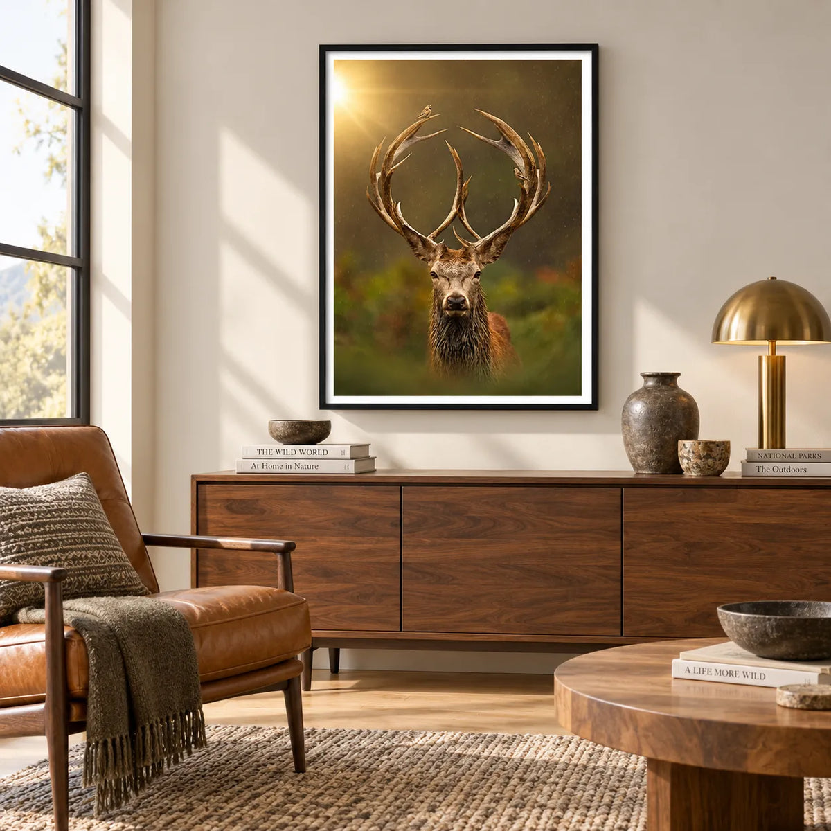 Majestic Deer Antler Nature Wall Art 3