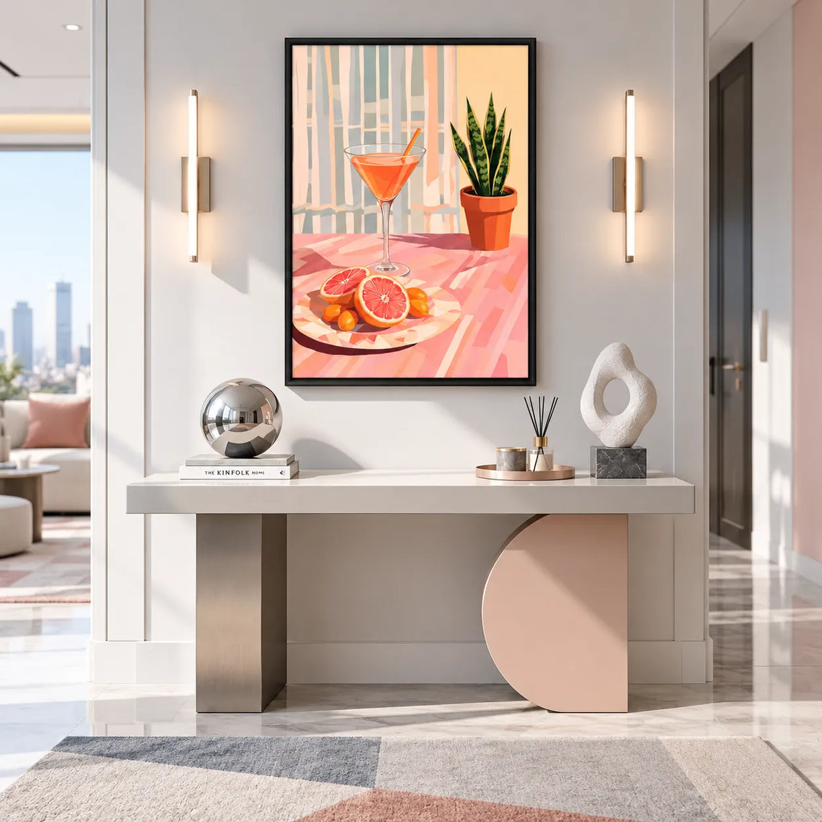 Citrus Martini Botanical Interior Wall Art 2