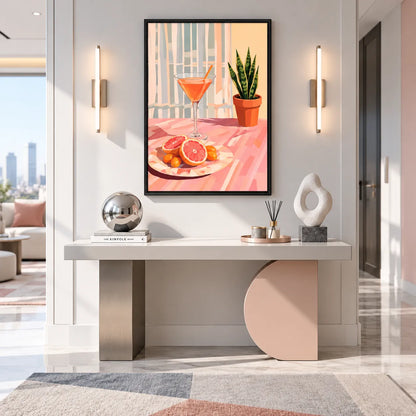 Citrus Martini Botanical Interior Wall Art 2