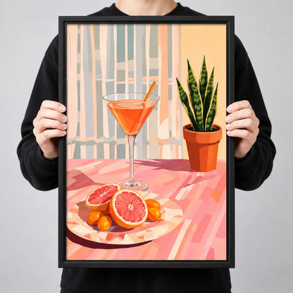 Citrus Martini Botanical Interior Wall Art 3