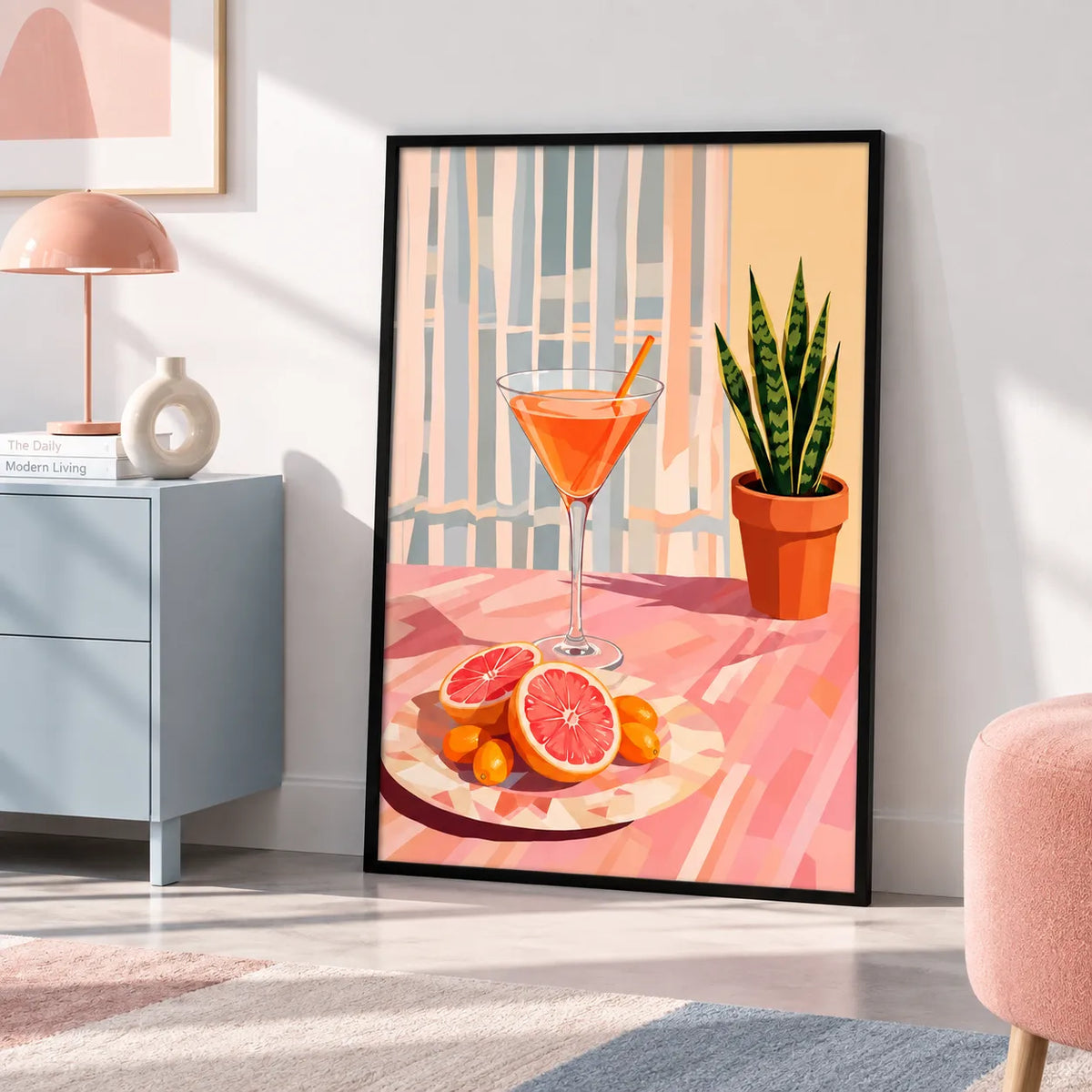 Citrus Martini Botanical Interior Wall Art 4