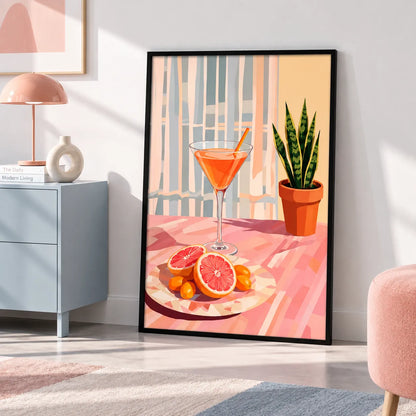 Citrus Martini Botanical Interior Wall Art 4