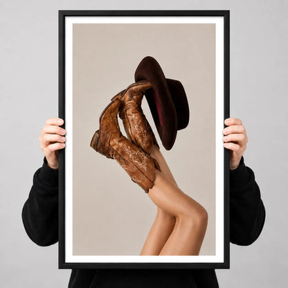 Vintage Cowboy Boots Fashion Wall Art 6