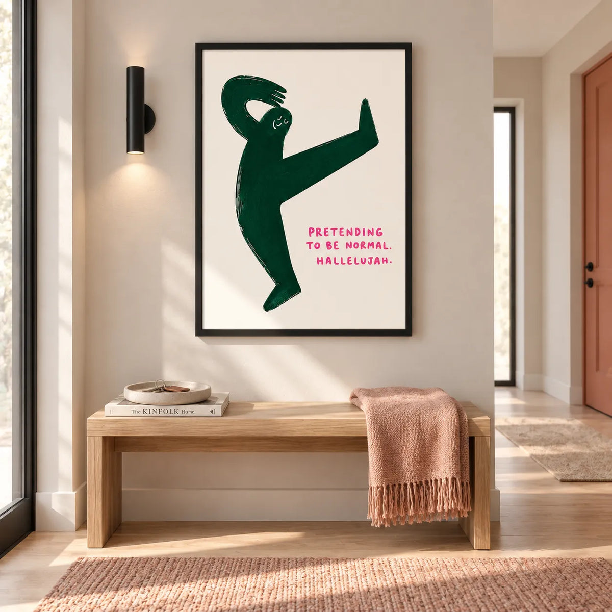 Pretending To Be Normal Abstract Figure Wall Art 2