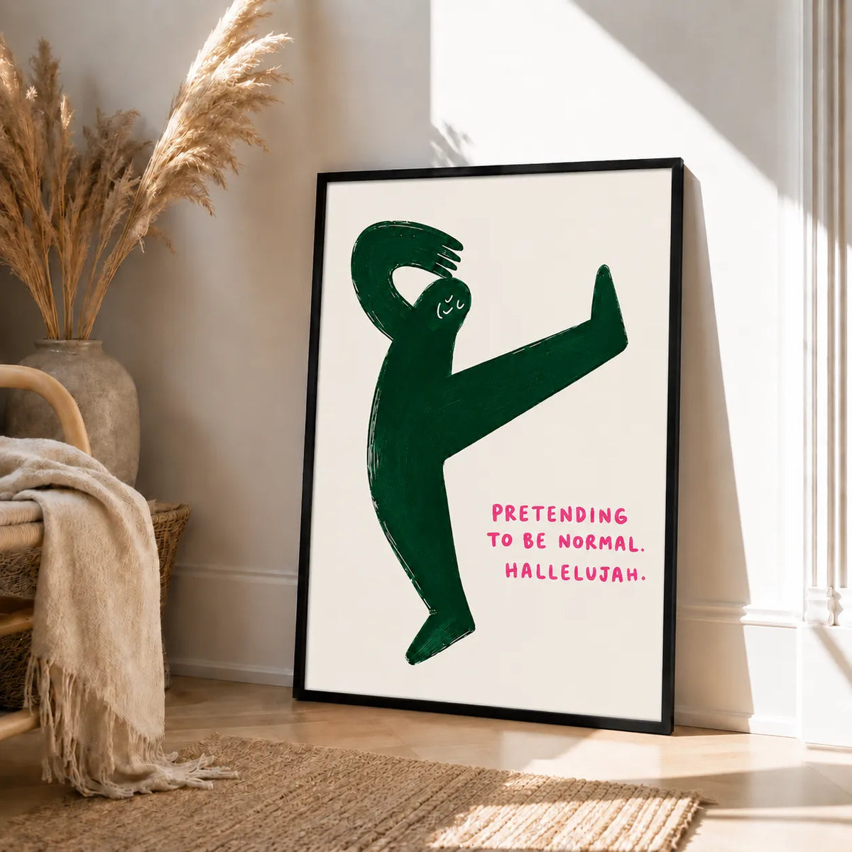 Pretending To Be Normal Abstract Figure Wall Art 4