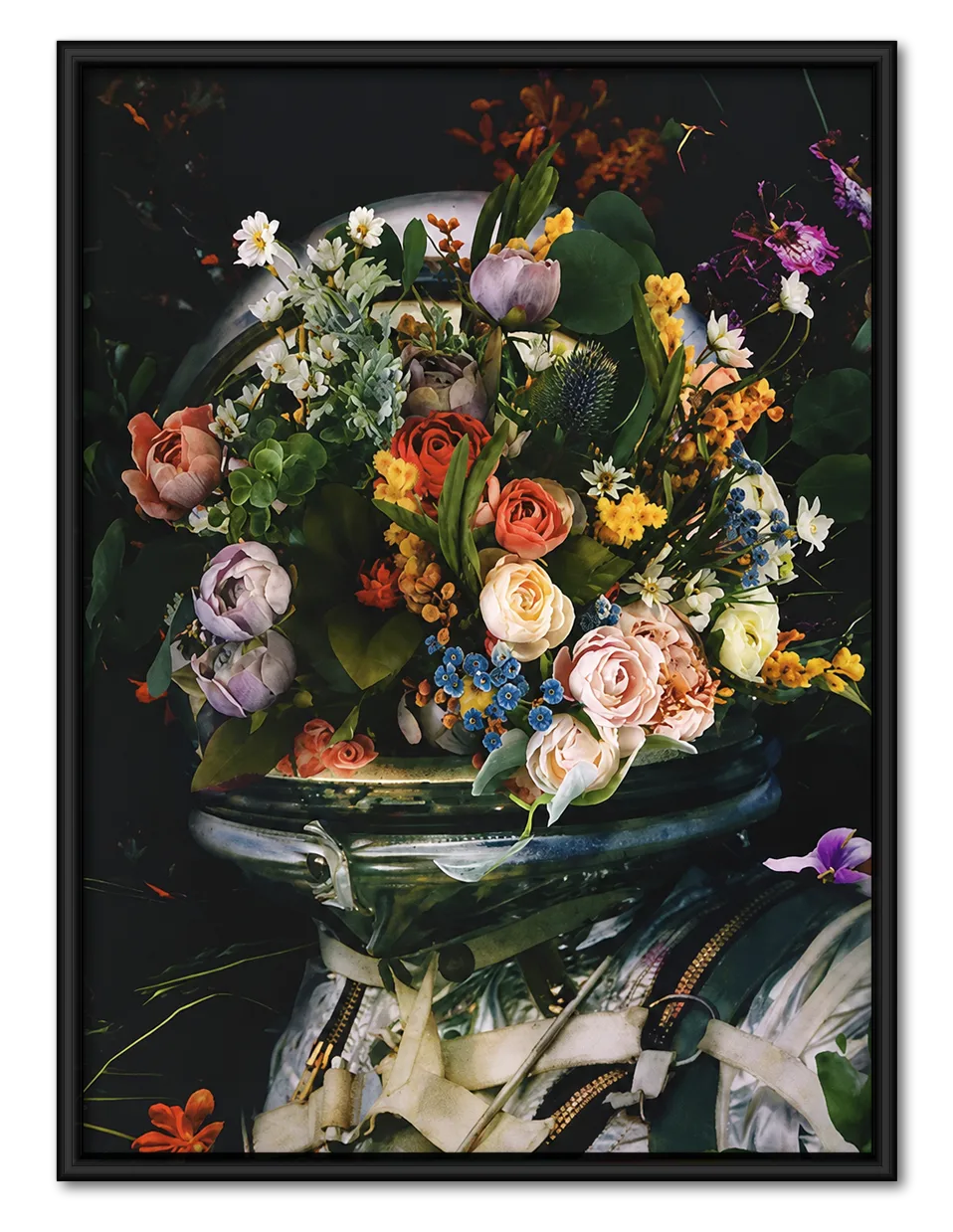 Floral Astronaut Botanical Wall Art 1