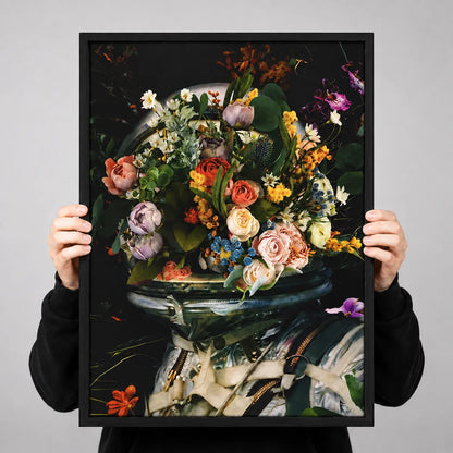 Floral Astronaut Botanical Wall Art 3