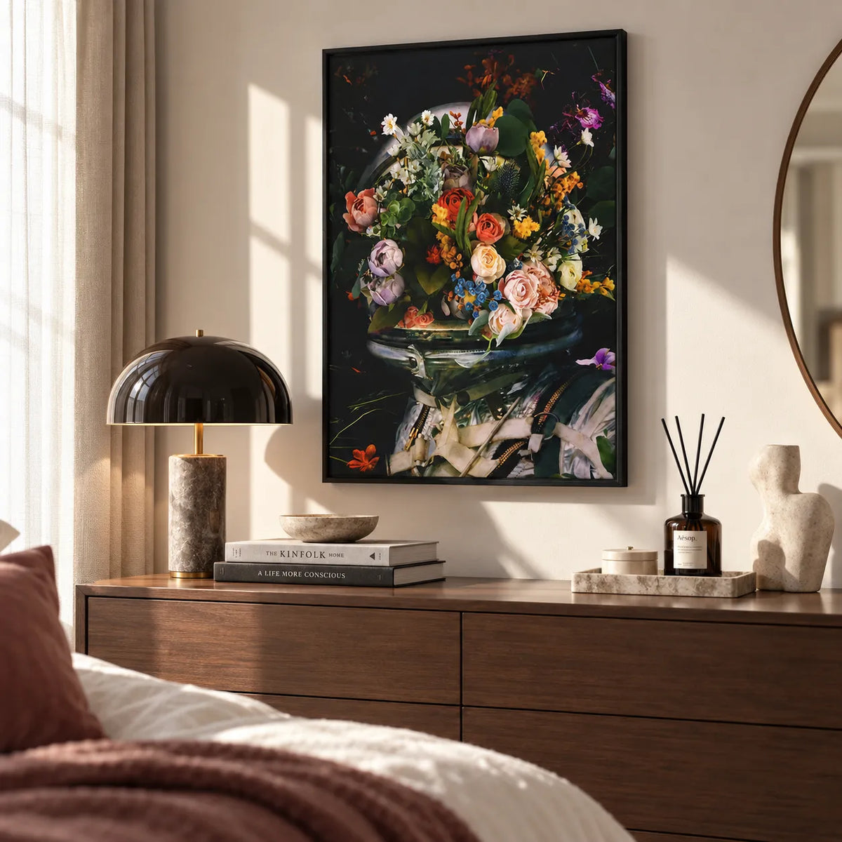 Floral Astronaut Botanical Wall Art 6