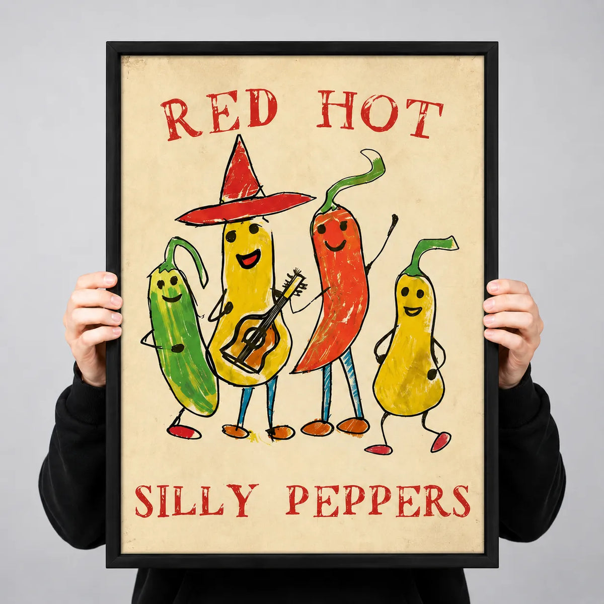 Red Hot Silly Peppers Wall Art 3