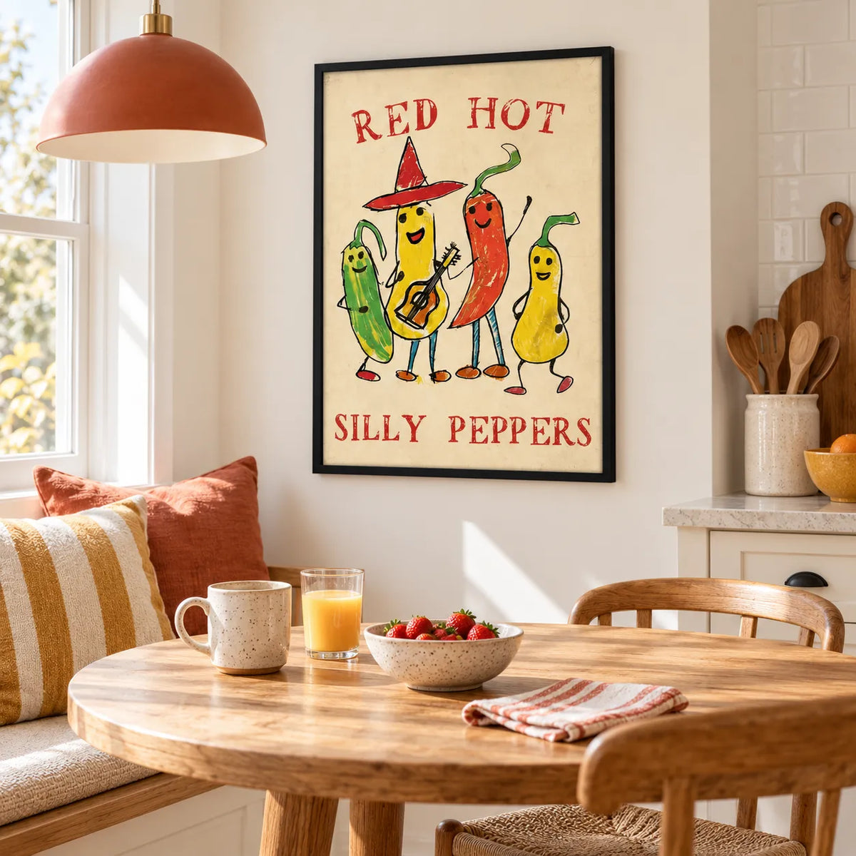 Red Hot Silly Peppers Wall Art 5