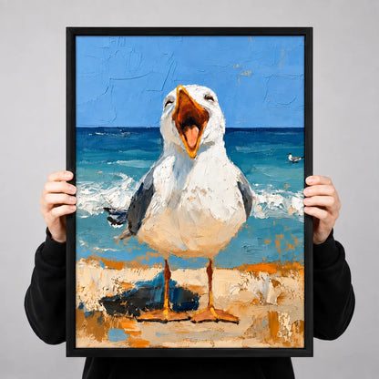 Laughing Seagull Beach Wall Art 3