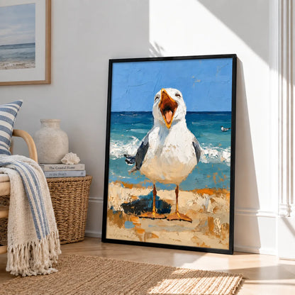Laughing Seagull Beach Wall Art 4