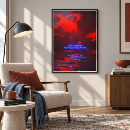 This Is The Sign Neon Quote Wall Art 2