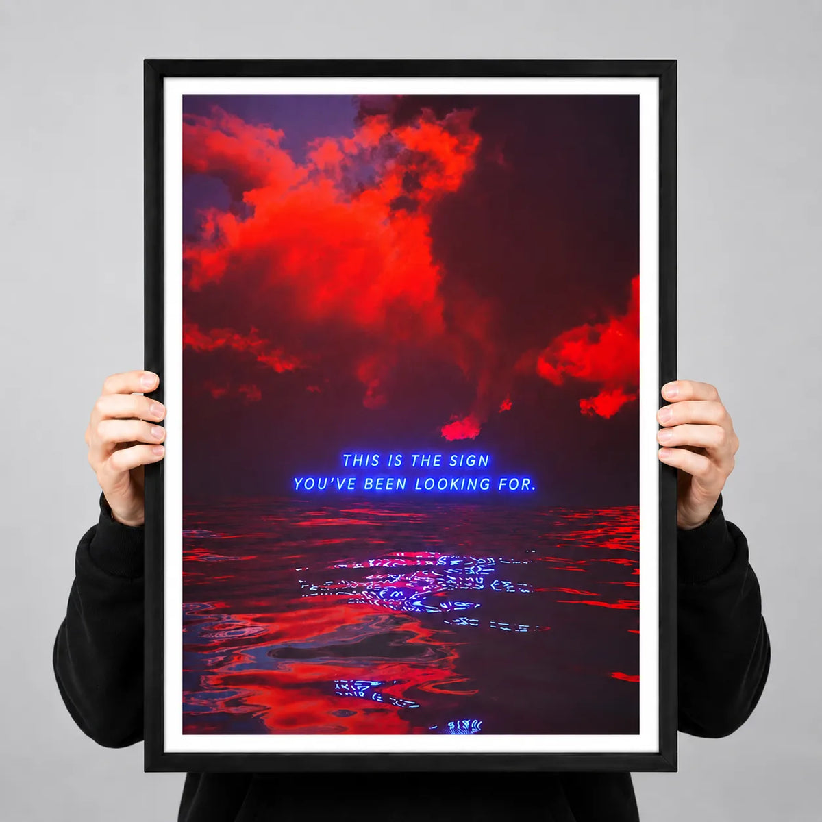 This Is The Sign Neon Quote Wall Art 3