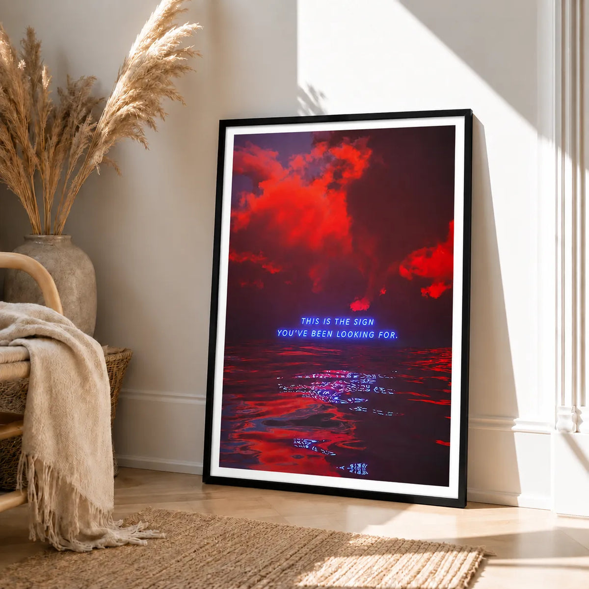This Is The Sign Neon Quote Wall Art 4