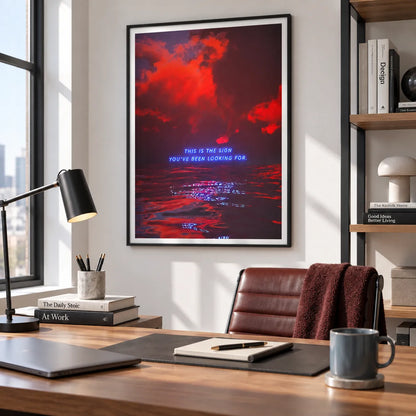 This Is The Sign Neon Quote Wall Art 5