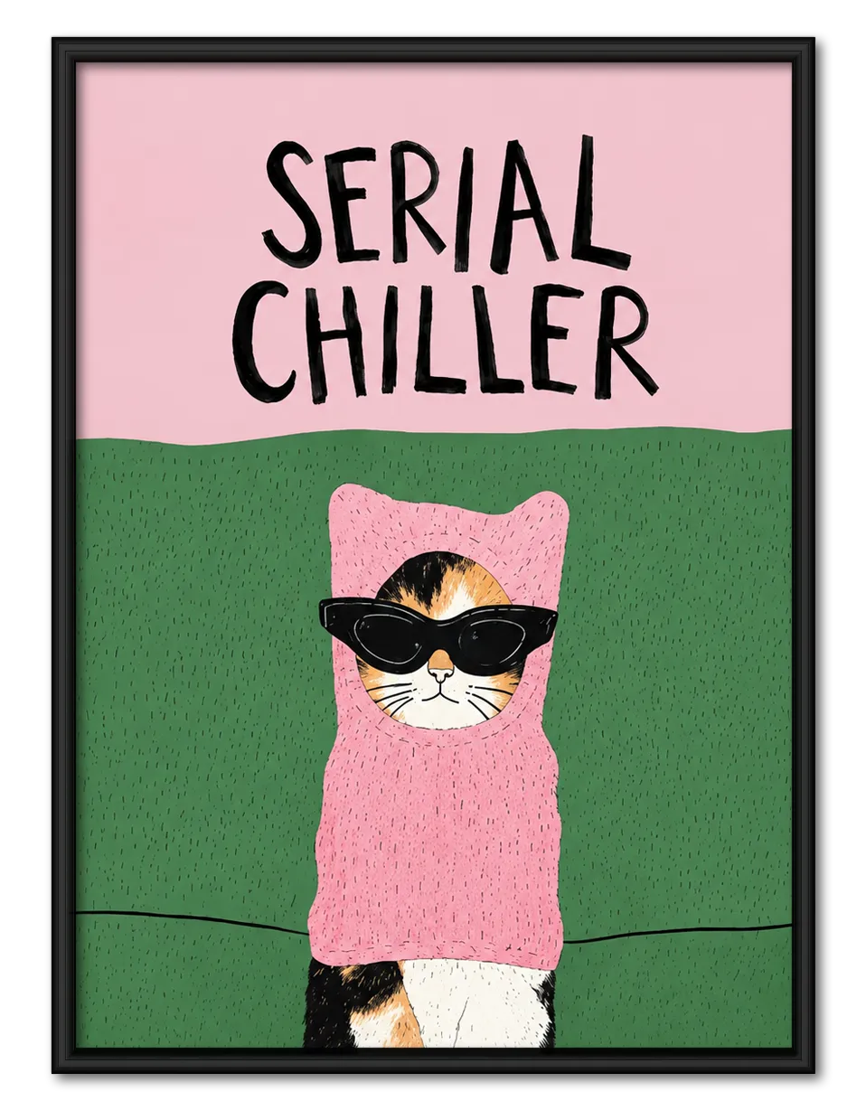 Serial Chiller Cat Wall Art 1