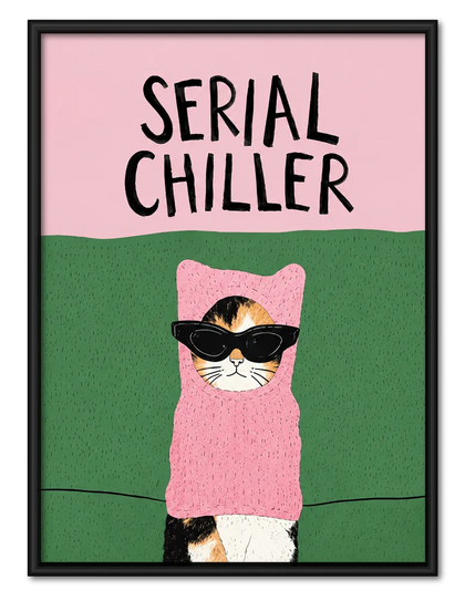 Serial Chiller Cat Wall Art