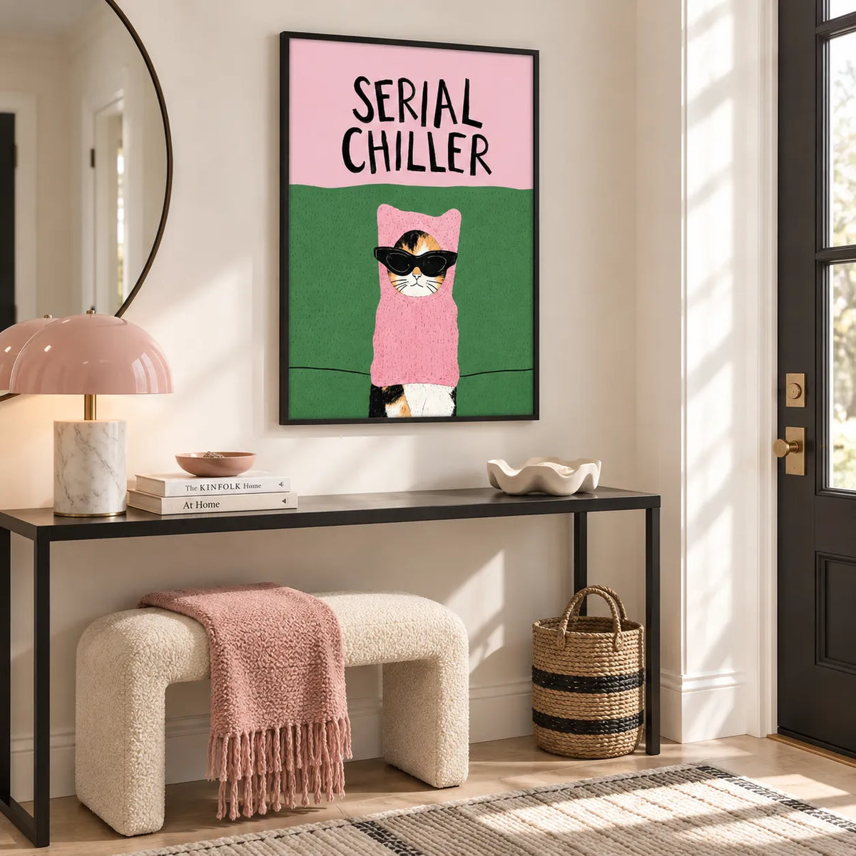 Serial Chiller Cat Wall Art 2
