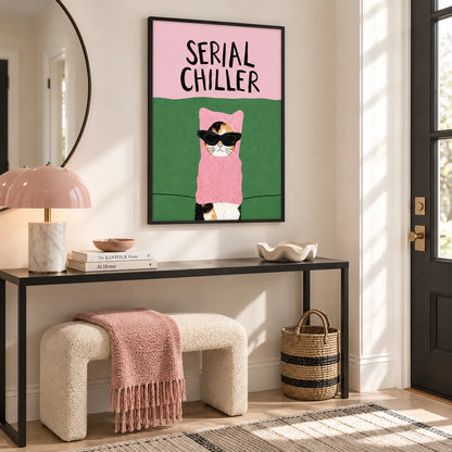 Serial Chiller Cat Wall Art 2
