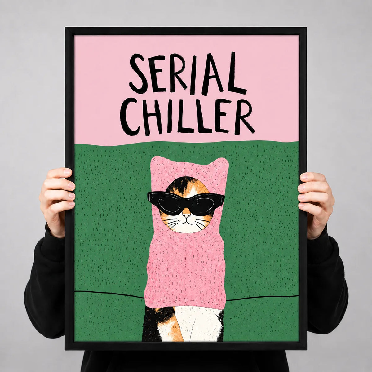 Serial Chiller Cat Wall Art 3